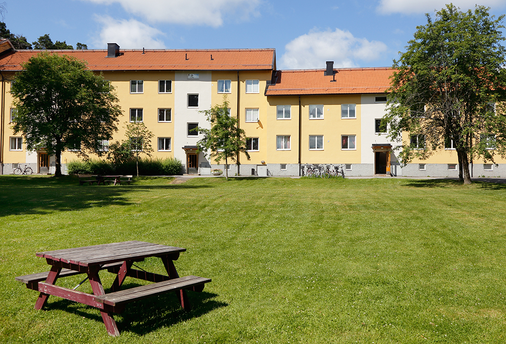 Bostadsrättsförening med stor gård